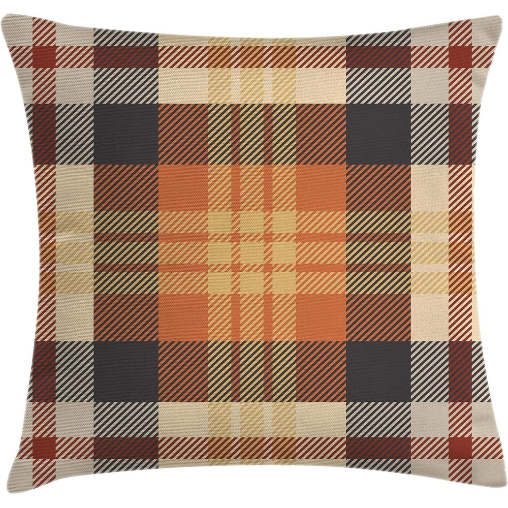 image:imageAmbesonne Marble Throw Pillow Cushion Cover Surface Motif with Large Formless Crack Lines and Granite Rock Abstract Design Decorative Square Accent Pillow Case 18 X 18 Slate Blue GreyOrange Beige