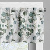 Ambesonne Botanical Valance & Tier Curtain 3 pcs Set, Modern Abstract Eucalyptus Branches on Marble Print Background Art, Window Treatments for Kitchen Room Decor, 55″ x 36″, Pale Reseda Green Grey
