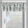 Ambesonne Botanical Valance & Tier Curtain 3 pcs Set, Modern Abstract Eucalyptus Branches on Marble Print Background Art, Window Treatments for Kitchen Room Decor, 55″ x 36″, Pale Reseda Green Grey