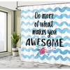 Ambesonne Floral Shower Curtain, Illustration of Poppy Flowers Oil Painting on Canvas Romantic Design Print, Cloth Fabric Bathroom Decor Set with Hooks, 69″ W x 70″ L, Yellow Orange(Black Blue)
