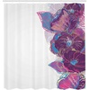 Ambesonne Floral Shower Curtain, Illustration of Poppy Flowers Oil Painting on Canvas Romantic Design Print, Cloth Fabric Bathroom Decor Set with Hooks, 69″ W x 70″ L, Yellow Orange(Purple Pink Blue)