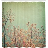 Ambesonne Floral Shower Curtain, Illustration of Poppy Flowers Oil Painting on Canvas Romantic Design Print, Cloth Fabric Bathroom Decor Set with Hooks, 69″ W x 70″ L, Yellow Orange(Reseda Green Peach Brown)