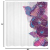Ambesonne Floral Shower Curtain, Illustration of Poppy Flowers Oil Painting on Canvas Romantic Design Print, Cloth Fabric Bathroom Decor Set with Hooks, 69″ W x 70″ L, Yellow Orange(Purple Pink Blue)