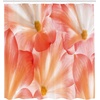 Ambesonne Floral Shower Curtain, Illustration of Poppy Flowers Oil Painting on Canvas Romantic Design Print, Cloth Fabric Bathroom Decor Set with Hooks, 69″ W x 70″ L, Yellow Orange(Salmon)