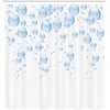 Ambesonne Floral Shower Curtain, Illustration of Poppy Flowers Oil Painting on Canvas Romantic Design Print, Cloth Fabric Bathroom Decor Set with Hooks, 69″ W x 70″ L, Yellow Orange(Pale Blue White)