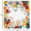 Ambesonne Floral Shower Curtain, Illustration of Poppy Flowers Oil Painting on Canvas Romantic Design Print, Cloth Fabric Bathroom Decor Set with Hooks, 69″ W x 70″ L, Yellow Orange(Dark Teal)