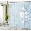 Ambesonne Floral Shower Curtain, Illustration of Poppy Flowers Oil Painting on Canvas Romantic Design Print, Cloth Fabric Bathroom Decor Set with Hooks, 69″ W x 70″ L, Yellow Orange(Pale Blue and White)