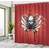 Ambesonne Floral Shower Curtain, Illustration of Poppy Flowers Oil Painting on Canvas Romantic Design Print, Cloth Fabric Bathroom Decor Set with Hooks, 69″ W x 70″ L, Yellow Orange(Black Scarlet)