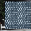 Ambesonne Floral Shower Curtain, Illustration of Poppy Flowers Oil Painting on Canvas Romantic Design Print, Cloth Fabric Bathroom Decor Set with Hooks, 69″ W x 70″ L, Yellow Orange(Dark Blue)