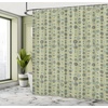 Ambesonne Floral Shower Curtain, Illustration of Poppy Flowers Oil Painting on Canvas Romantic Design Print, Cloth Fabric Bathroom Decor Set with Hooks, 69″ W x 70″ L, Yellow Orange(Olive Green Pale Green)