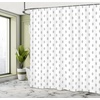 Ambesonne Floral Shower Curtain, Illustration of Poppy Flowers Oil Painting on Canvas Romantic Design Print, Cloth Fabric Bathroom Decor Set with Hooks, 69″ W x 70″ L, Yellow Orange(Black and White)