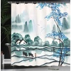 Ambesonne Floral Shower Curtain, Illustration of Poppy Flowers Oil Painting on Canvas Romantic Design Print, Cloth Fabric Bathroom Decor Set with Hooks, 69″ W x 70″ L, Yellow Orange(Teal Violet Blue Black)