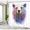 Ambesonne Floral Shower Curtain, Illustration of Poppy Flowers Oil Painting on Canvas Romantic Design Print, Cloth Fabric Bathroom Decor Set with Hooks, 69″ W x 70″ L, Yellow Orange(Blue Pink Brown)