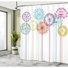 Ambesonne Floral Shower Curtain, Illustration of Poppy Flowers Oil Painting on Canvas Romantic Design Print, Cloth Fabric Bathroom Decor Set with Hooks, 69″ W x 70″ L, Yellow Orange(Purple Blue)