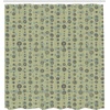 Ambesonne Floral Shower Curtain, Illustration of Poppy Flowers Oil Painting on Canvas Romantic Design Print, Cloth Fabric Bathroom Decor Set with Hooks, 69″ W x 70″ L, Yellow Orange(Olive Green Pale Green)
