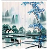 Ambesonne Floral Shower Curtain, Illustration of Poppy Flowers Oil Painting on Canvas Romantic Design Print, Cloth Fabric Bathroom Decor Set with Hooks, 69″ W x 70″ L, Yellow Orange(Teal Violet Blue Black)