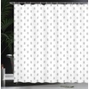 Ambesonne Floral Shower Curtain, Illustration of Poppy Flowers Oil Painting on Canvas Romantic Design Print, Cloth Fabric Bathroom Decor Set with Hooks, 69″ W x 70″ L, Yellow Orange(Black and White)