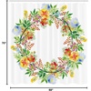 Ambesonne Floral Shower Curtain, Illustration of Poppy Flowers Oil Painting on Canvas Romantic Design Print, Cloth Fabric Bathroom Decor Set with Hooks, 69″ W x 70″ L, Yellow Orange(Coral Green)