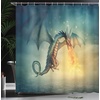 Ambesonne Floral Shower Curtain, Illustration of Poppy Flowers Oil Painting on Canvas Romantic Design Print, Cloth Fabric Bathroom Decor Set with Hooks, 69″ W x 70″ L, Yellow Orange(Teal Yellow)