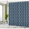 Ambesonne Floral Shower Curtain, Illustration of Poppy Flowers Oil Painting on Canvas Romantic Design Print, Cloth Fabric Bathroom Decor Set with Hooks, 69″ W x 70″ L, Yellow Orange(Dark Blue)