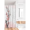 Ambesonne Floral Shower Curtain, Illustration of Poppy Flowers Oil Painting on Canvas Romantic Design Print, Cloth Fabric Bathroom Decor Set with Hooks, 69″ W x 70″ L, Yellow Orange(Pink Coral)