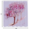 Ambesonne Floral Shower Curtain, Illustration of Poppy Flowers Oil Painting on Canvas Romantic Design Print, Cloth Fabric Bathroom Decor Set with Hooks, 69″ W x 70″ L, Yellow Orange(Burgundy Coconut)