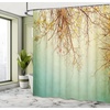 Ambesonne Floral Shower Curtain, Illustration of Poppy Flowers Oil Painting on Canvas Romantic Design Print, Cloth Fabric Bathroom Decor Set with Hooks, 69″ W x 70″ L, Yellow Orange(Green Ginger)