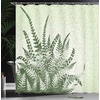 Ambesonne Floral Shower Curtain, Illustration of Poppy Flowers Oil Painting on Canvas Romantic Design Print, Cloth Fabric Bathroom Decor Set with Hooks, 69″ W x 70″ L, Yellow Orange(Green Olive)
