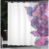 Ambesonne Floral Shower Curtain, Illustration of Poppy Flowers Oil Painting on Canvas Romantic Design Print, Cloth Fabric Bathroom Decor Set with Hooks, 69″ W x 70″ L, Yellow Orange(Purple Pink Blue)