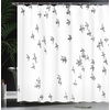Ambesonne Floral Shower Curtain, Illustration of Poppy Flowers Oil Painting on Canvas Romantic Design Print, Cloth Fabric Bathroom Decor Set with Hooks, 69″ W x 70″ L, Yellow Orange(Ivory Grey)