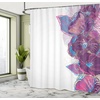 Ambesonne Floral Shower Curtain, Illustration of Poppy Flowers Oil Painting on Canvas Romantic Design Print, Cloth Fabric Bathroom Decor Set with Hooks, 69″ W x 70″ L, Yellow Orange(Purple Pink Blue)