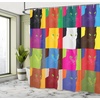 Ambesonne Floral Shower Curtain, Illustration of Poppy Flowers Oil Painting on Canvas Romantic Design Print, Cloth Fabric Bathroom Decor Set with Hooks, 69″ W x 70″ L, Yellow Orange(Magenta Red)