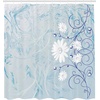Ambesonne Floral Shower Curtain, Illustration of Poppy Flowers Oil Painting on Canvas Romantic Design Print, Cloth Fabric Bathroom Decor Set with Hooks, 69″ W x 70″ L, Yellow Orange(Pale Blue and White)