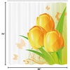Ambesonne Floral Shower Curtain, Illustration of Poppy Flowers Oil Painting on Canvas Romantic Design Print, Cloth Fabric Bathroom Decor Set with Hooks, 69″ W x 70″ L, Yellow Orange(Lime Green)