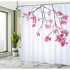 Ambesonne Floral Shower Curtain, Illustration of Poppy Flowers Oil Painting on Canvas Romantic Design Print, Cloth Fabric Bathroom Decor Set with Hooks, 69″ W x 70″ L, Yellow Orange(Dimgray Black)