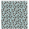 Ambesonne Floral Shower Curtain, Illustration of Poppy Flowers Oil Painting on Canvas Romantic Design Print, Cloth Fabric Bathroom Decor Set with Hooks, 69″ W x 70″ L, Yellow Orange(Blue Brown)