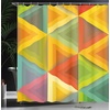 Ambesonne Floral Shower Curtain, Illustration of Poppy Flowers Oil Painting on Canvas Romantic Design Print, Cloth Fabric Bathroom Decor Set with Hooks, 69″ W x 70″ L, Yellow Orange(Green Yellow)