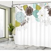 Ambesonne Floral Shower Curtain, Illustration of Poppy Flowers Oil Painting on Canvas Romantic Design Print, Cloth Fabric Bathroom Decor Set with Hooks, 69″ W x 70″ L, Yellow Orange(Apple Green)