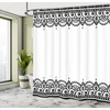 Ambesonne Floral Shower Curtain, Illustration of Poppy Flowers Oil Painting on Canvas Romantic Design Print, Cloth Fabric Bathroom Decor Set with Hooks, 69″ W x 70″ L, Yellow Orange(Charcoal White)