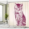 Ambesonne Floral Shower Curtain, Illustration of Poppy Flowers Oil Painting on Canvas Romantic Design Print, Cloth Fabric Bathroom Decor Set with Hooks, 69″ W x 70″ L, Yellow Orange(Cream and Maroon)
