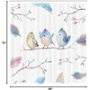 Ambesonne Floral Shower Curtain, Illustration of Poppy Flowers Oil Painting on Canvas Romantic Design Print, Cloth Fabric Bathroom Decor Set with Hooks, 69″ W x 70″ L, Yellow Orange(Blue White)
