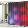 Ambesonne Floral Shower Curtain, Illustration of Poppy Flowers Oil Painting on Canvas Romantic Design Print, Cloth Fabric Bathroom Decor Set with Hooks, 69″ W x 70″ L, Yellow Orange(Pink Purple)