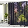 Ambesonne Floral Shower Curtain, Illustration of Poppy Flowers Oil Painting on Canvas Romantic Design Print, Cloth Fabric Bathroom Decor Set with Hooks, 69″ W x 70″ L, Yellow Orange(Seal Brown)