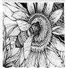 Ambesonne Floral Shower Curtain, Illustration of Poppy Flowers Oil Painting on Canvas Romantic Design Print, Cloth Fabric Bathroom Decor Set with Hooks, 69″ W x 70″ L, Yellow Orange(Black White)