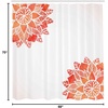Ambesonne Floral Shower Curtain, Illustration of Poppy Flowers Oil Painting on Canvas Romantic Design Print, Cloth Fabric Bathroom Decor Set with Hooks, 69″ W x 70″ L, Yellow Orange(Coral White)