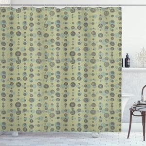 Ambesonne Floral Shower Curtain, Illustration of Poppy Flowers Oil Painting on Canvas Romantic Design Print, Cloth Fabric Bathroom Decor Set with Hooks, 69″ W x 70″ L, Yellow Orange(Olive Green Pale Green)