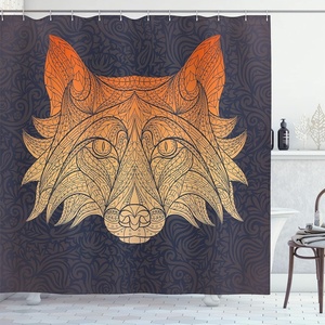 Ambesonne Floral Shower Curtain, Illustration of Poppy Flowers Oil Painting on Canvas Romantic Design Print, Cloth Fabric Bathroom Decor Set with Hooks, 69″ W x 70″ L, Yellow Orange(Apricot Brown)