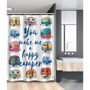 Ambesonne Floral Shower Curtain, Illustration of Poppy Flowers Oil Painting on Canvas Romantic Design Print, Cloth Fabric Bathroom Decor Set with Hooks, 69″ W x 70″ L, Yellow Orange(Indigo Yellow)