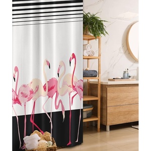 Ambesonne Floral Shower Curtain, Illustration of Poppy Flowers Oil Painting on Canvas Romantic Design Print, Cloth Fabric Bathroom Decor Set with Hooks, 69″ W x 70″ L, Yellow Orange(Black)