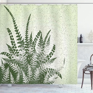 Ambesonne Floral Shower Curtain, Illustration of Poppy Flowers Oil Painting on Canvas Romantic Design Print, Cloth Fabric Bathroom Decor Set with Hooks, 69″ W x 70″ L, Yellow Orange(Green Olive)